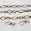 Stainless steel necklace bracelet earrings Rose Gold plating jewelry sets