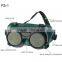 2016 soft PVC frame welding goggles brazing and cutting goggles round lens welding goggles for sales