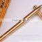 factory direct black & golden metal brass ball pen customize logo brass pen