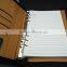 B5 brown pu organizer notebook zipper