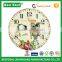 Country Style Silent Non-ticking Round Wooden Vintage Wall Decorative Clocks -12 Inches
