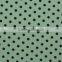 black dot on green polyester milk fiber Spandex print fabric names