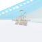 Circular long binder clip Antirust iron ticket clips