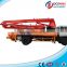 Mini concrete pump truck 24m long boom length with best price for sale