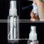 Hot sales empty pet 60ml plastic spray bottle, perfume PET bottles, small plastic pump sprayer bottles