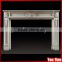Hand carved Classic Decoritiive Marble Electric Fireplace Mantel