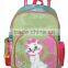 Sweet cat design good quality kid''s trolley bag for girl