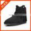 Hot winter black tassel rubber boot