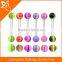 acrylic barbell tongue ring double ball banana tongue piercing