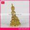 custom buddha gold plate sculpture,gold plated figurine