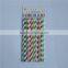 Accessoy christmas pink striped paper straws with cheapest price