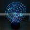 3D Optical Night Light Time Machine 7 RGB Light Colors 10 LEDs AA Battery or DC 5V Mixed Lot