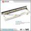 LY-PP6A-02 1U 24 Port Front Access Snap-In Type Empty Patch Panel for Cat6A / Cat6