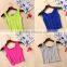 7 Colors Summer Style Women Short Sport Crop Top Sleeveless U Croptops Fitness Gym Tank Tops Femme Vest Tube Top