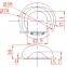 COB optical LED glass lens 78mm High Transmittance 92% instrument for Tunnel Light