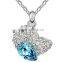 Alloy High Polished Crystal Necklace Jewelry Rhys Darby Sally Hawkins Acted The Film Love Birds Necklace For Women