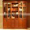 Chestnut Wooden Veneer Tall Bookcase Model