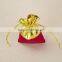 Luxury jewellery drawstring gift bag satin velvet bag