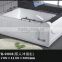 Factory direct acrylic ABS material nice shape big jets aqua hydro whirlpool massage bathtub