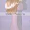 A019 bright blond color short bob wigs synthetic hair party wigs in stock