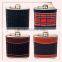Delicate 5oz Stainless Steel Hip Flask With Leather Wrap