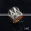 925 silver fashion man ring AAA clear zircon ring with factory price