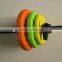 Colored Rubber Coated Weight Plate Dumbbell Set