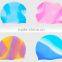Rainbow Wholesale Low Price Customized Waterproof Silicone Adult Swimming Cap