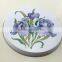 Custom round metal tin tray