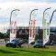Advertising flag banner with polyester fabric