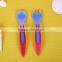 2015 Best Selling Baby Products Plastic Rubber Bpa Free Infant Baby Spoon And Fork Set