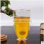 350ml,450ml Handmade Christmas Thermos Pyrex Double Wall Glass Cup, Prevent rupture glass cup with bamboo lid ,in stock.