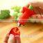 StemGem Strawberry Huller, Lovely Red Strawberry Stem Remover with Stainless Steel Claw