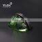 cylinder zinc alloy metal base green cabinet crystal handle