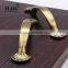 Zinc metal antique brass color cabinet door long pull handle