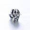 D108 sterling silver animal dog charm,antique silver bracelet charm with crystal
