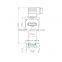 TP-CDFM12 plat diaphragm resistive pressure transmitter with date display for viscous liquid