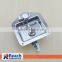 Truck or Trailer Flush Mount Polished Stainless Steel Key-Locking Recessed Folding T Handle