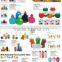 yiwu cheap price BPA FREE 450ml ball shape plastic water bottle,collapsible football foldable water bottle