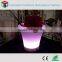 rotational moulding rechargeable lighting plastic LED flower pot
