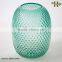 Handblown Green Flower Vase Pineapple Shaped Bottle Vase