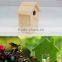 handmade nature wooden birdhouse birds feeder Offer a house for bird