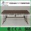Garden outdoor table with umbrella hole modern aluminium dining table