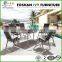 Outdoor garden 7pcs aluminum table and chair dining set/aluminum furniture