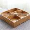 High quality and cheap clear wooden storage box for nut and candy