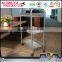 Cheap kitchen vegetable carts kitchen trolley with metal basket
