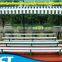 3500mm portable aluminum bleacher with backs