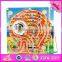 2017 New products develop intelligence children toy wooden magnetic maze W11H018