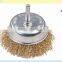 Steel Wire Wheel Brush Brass Wire Deburring shank circular wire brush