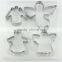 Metal christmas cookie cutters angel cookie cutter embossed,tool shaped cookie cutters
